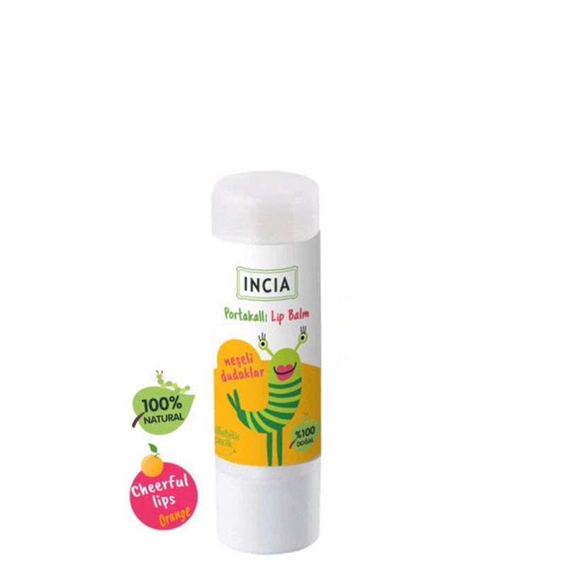 Incia 100% Natural Kids Lip Nourishing Orange Herbal Moisturizing Lip Care Cream 6 G