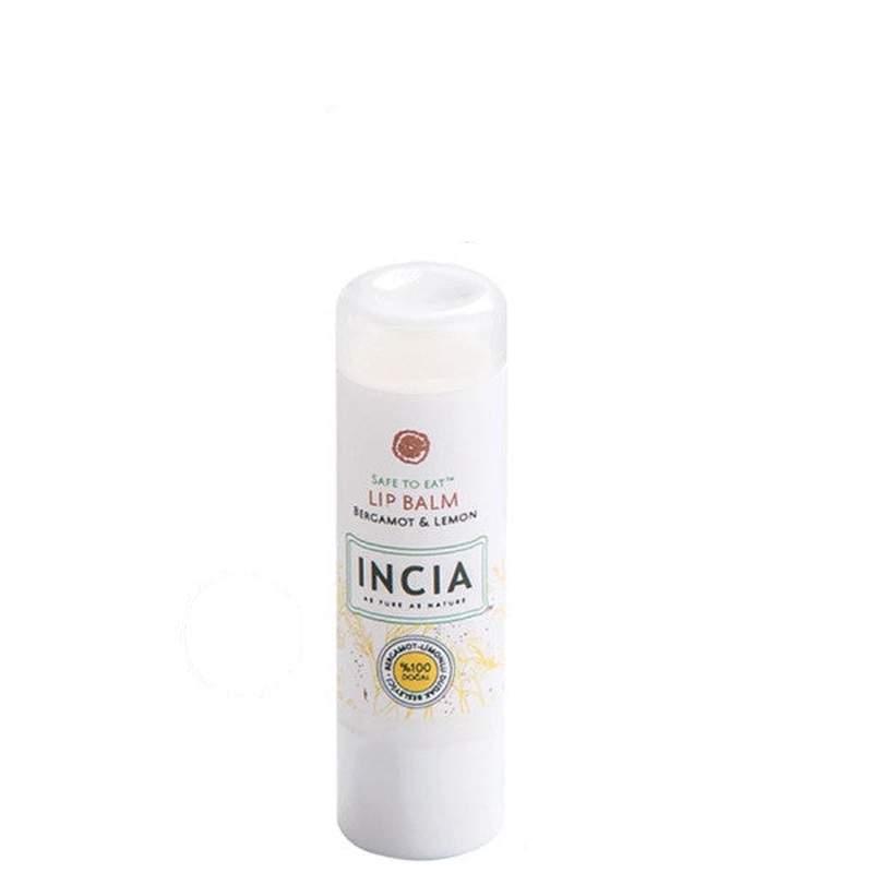 Incia 100% Natural Lip Nourishing Bergamot & Lemon Herbal Moisturizing Lip Care Cream 6 G