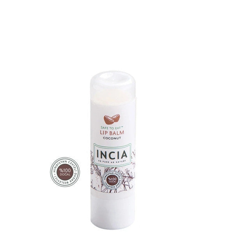 Incia 100% Natural Lip Nourishing Coconut Herbal Moisturizing Lip Care Cream 6 G