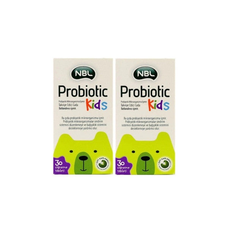 Nbl Probiotic Kids 30 Chewable Tablets 2 Boxes
