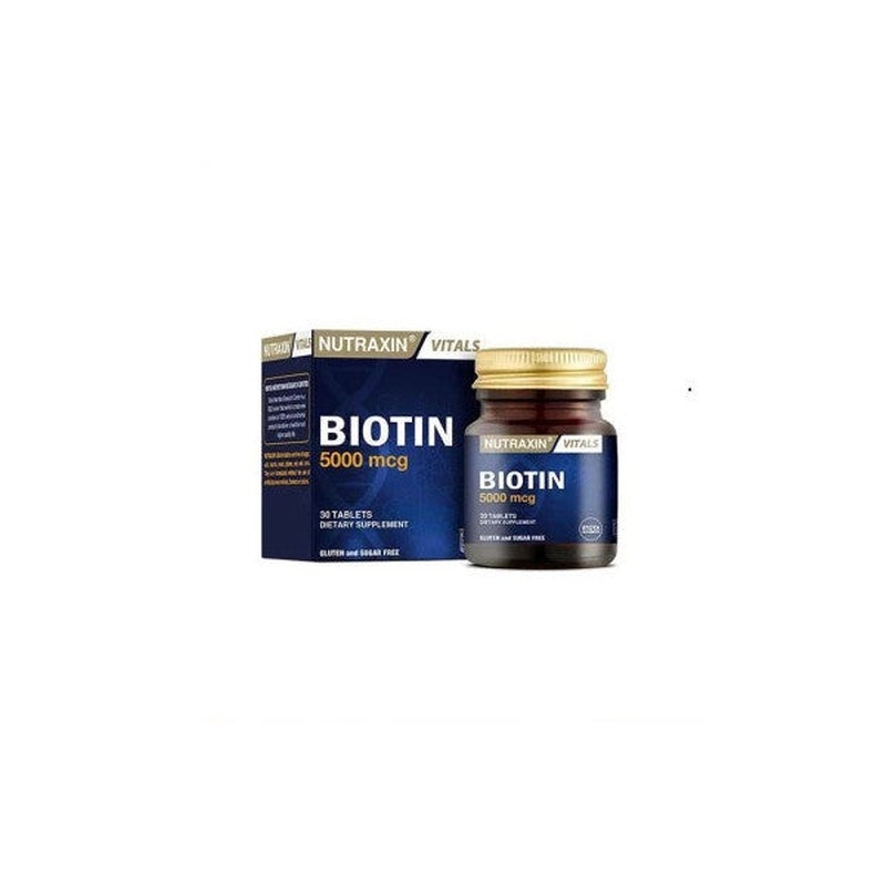 Nutraxin Biotin 5000 Mg 30 Tablets