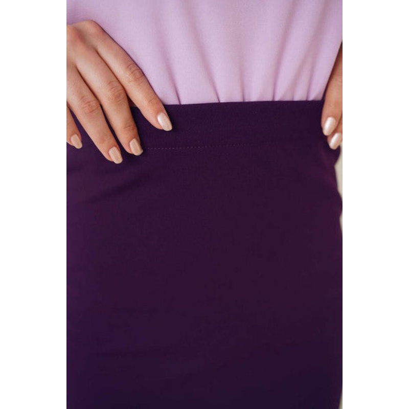 Scuba Pencil Purple Skirt