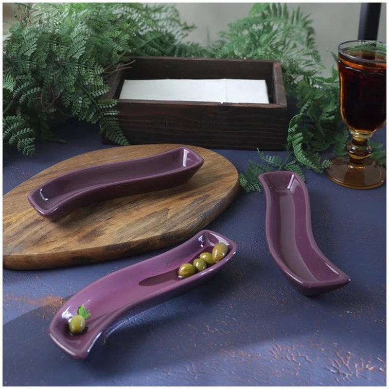 Keramika Purple Ivory Olive Grove 3 Pieces 18 Cm