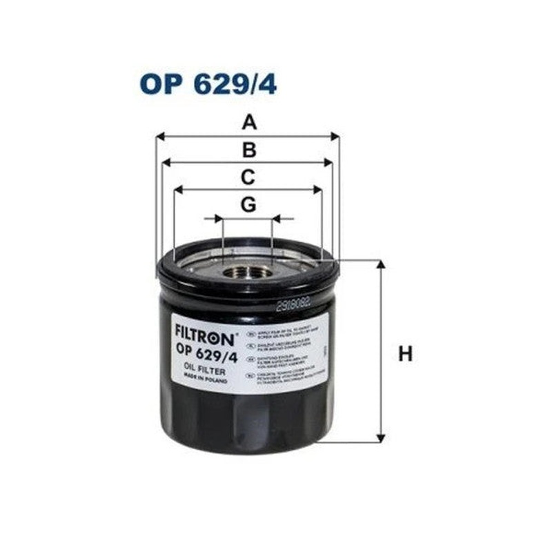 Ftr Op629/4 Oil Filter Ford Edge-Focus Iv-Galaxy Iii-S-Max Iii