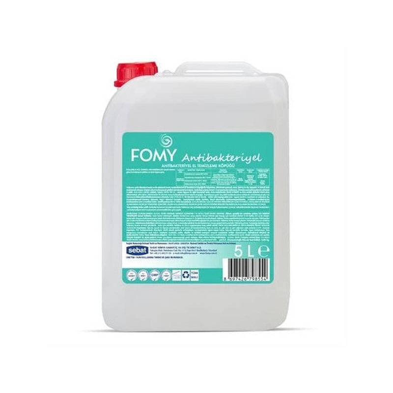 Fomy Antibacterial Foam Soap Safe Deep Cleaning, Long-Term Hygiene 5 Lt