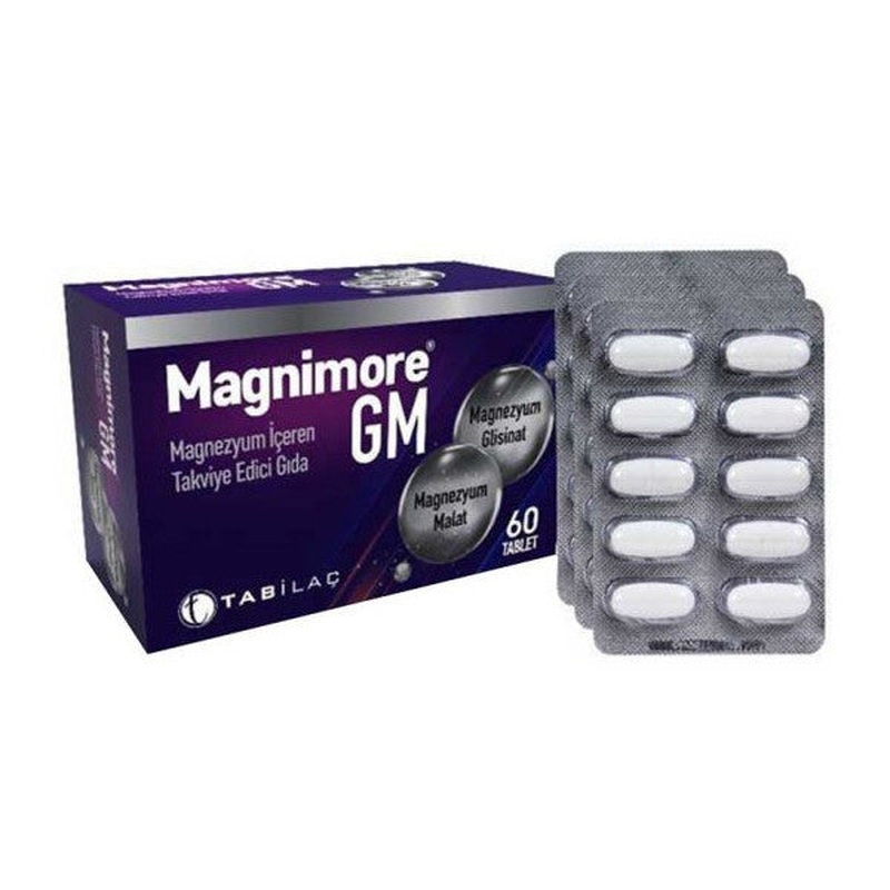 Magnimore Gm Magnesium Containing Supplementary Food 60 Tablets