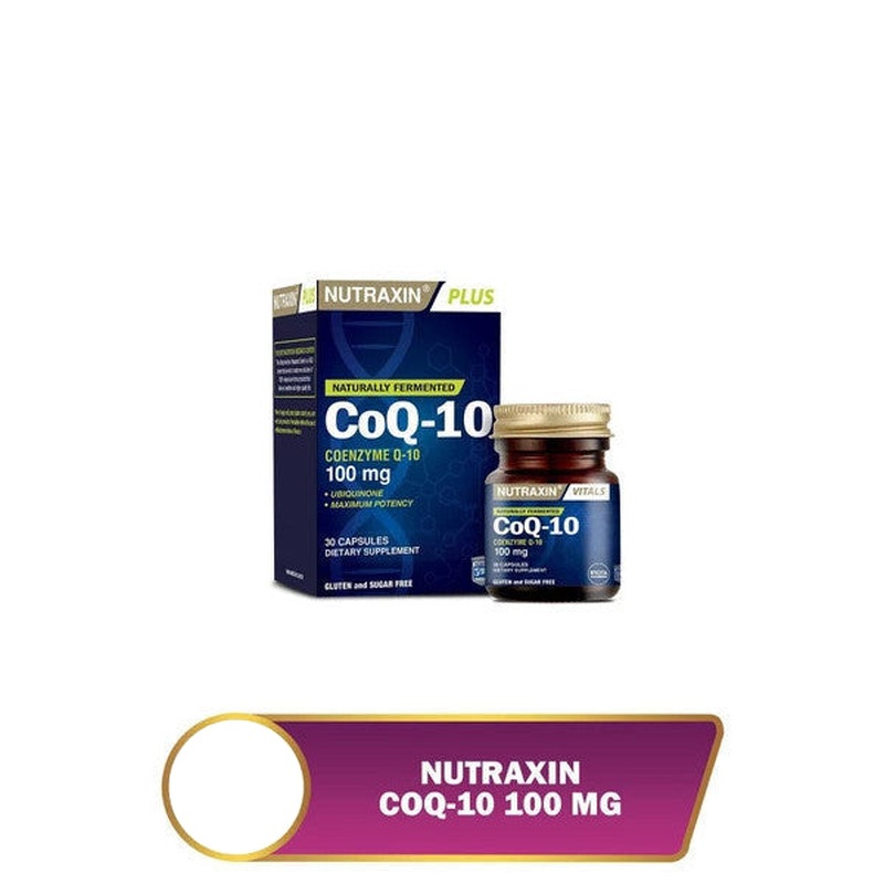 Nutraxin Coq-10 Food Supplement 30 Softgels - Coenzyme Q10