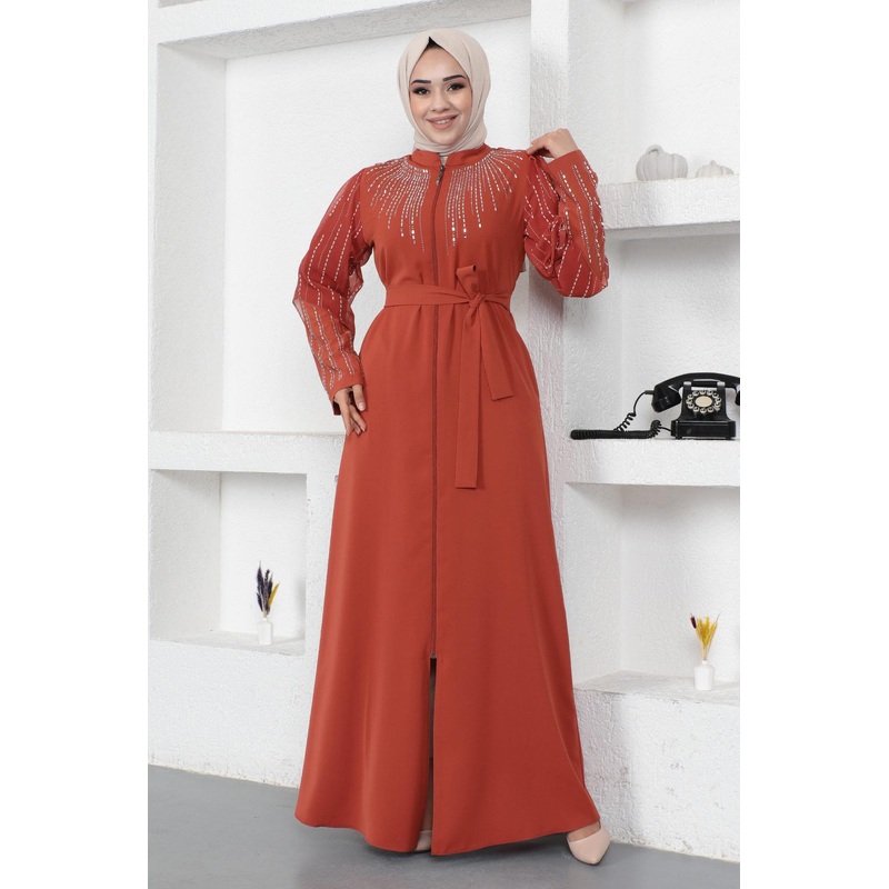 Stone Pearl Nailed Abaya Tile 12245