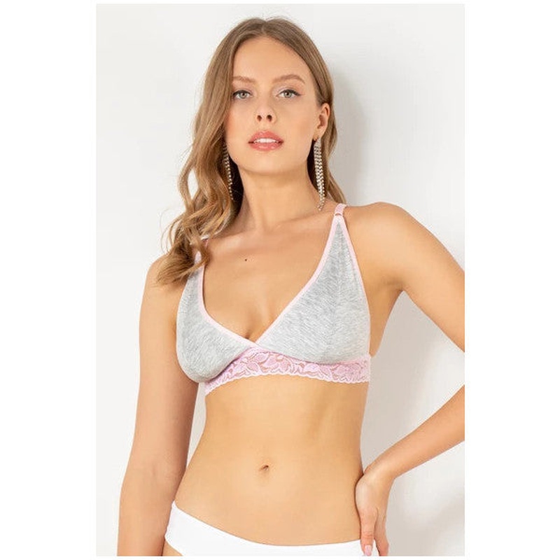 Miorre Non-Wired Lace Cotton Bustier