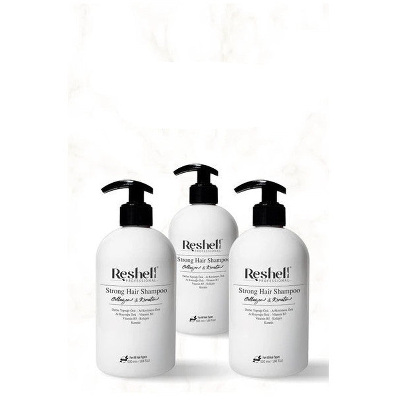 Reshell Hair Loss Care Shampoo Horsetail Extract Salt-Free Collagen And Keratin Additive 500 Ml