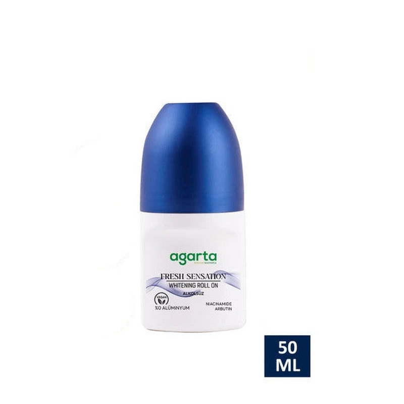 Sweat Odor Prevention 24 Hour Effective Men's Fresh Sensation Whitening Roll-On 50 Ml