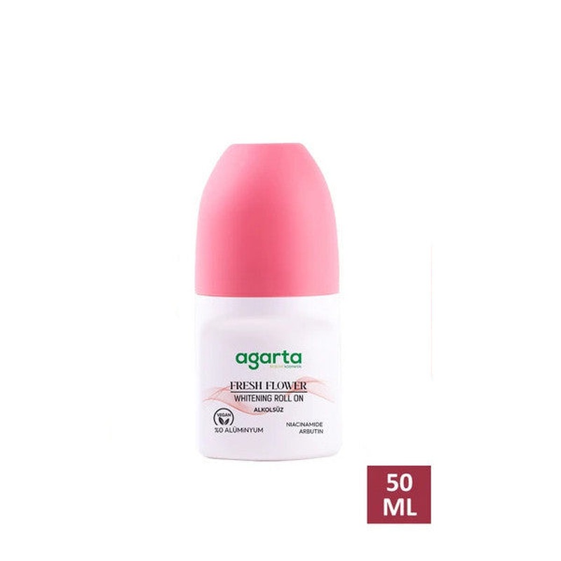 Sweat Odor Prevention 24 Hour Effective Women Fresh Flower Whitening Roll-On 50 Ml