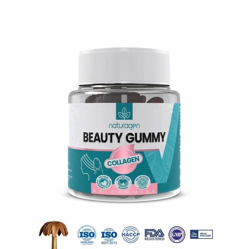 Naturagen Gummy 60 Pieces Chewable Form Containing Type1 & Tip3 Collagen