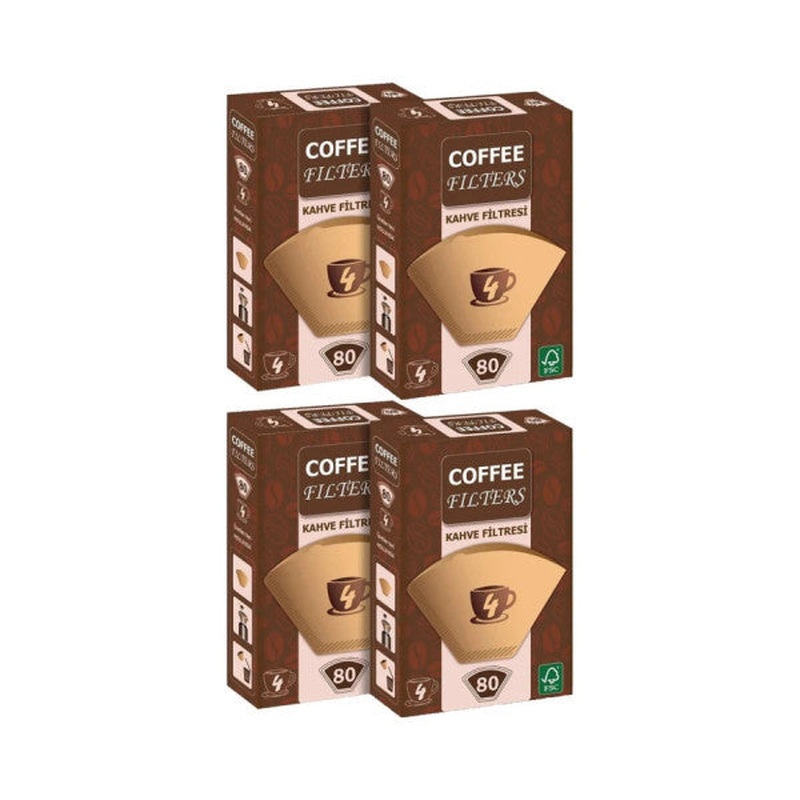 Coffee Filters Coffee Filter 80 Pieces X 4 Pieces