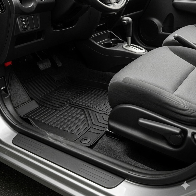 Floor Mats for Honda Jazz 2002-2008 Car Mat TPE Waterproof Heavy Duty