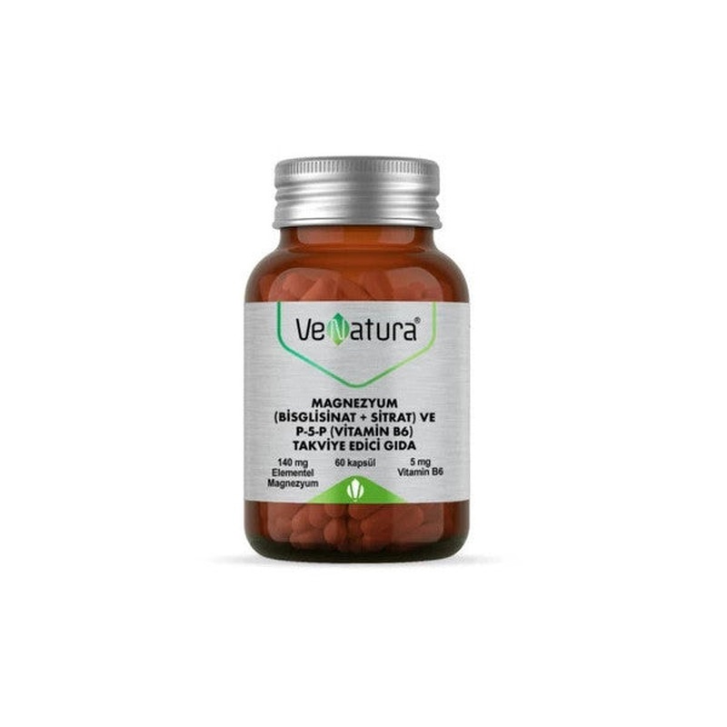 Venatura Magnesium Bisglycinate Citrate P5P B6 60 Capsules