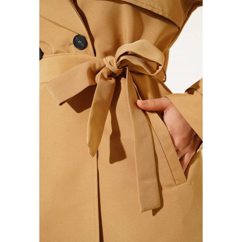 Belted Trench Camel