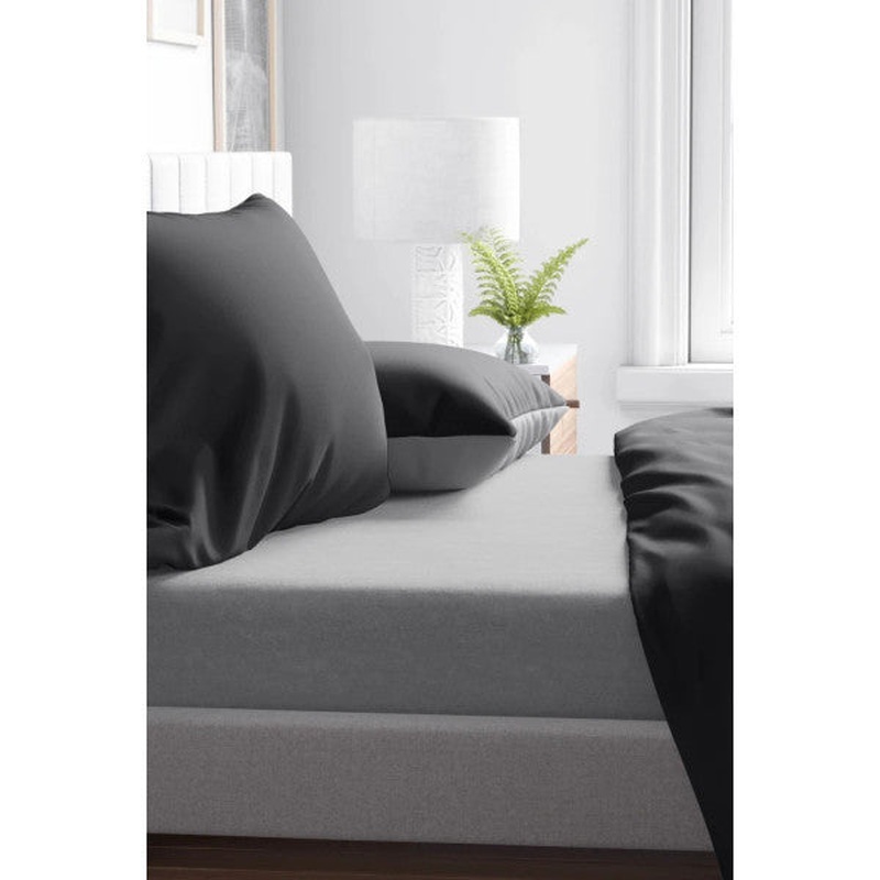 Gray Double Fitted Sheet