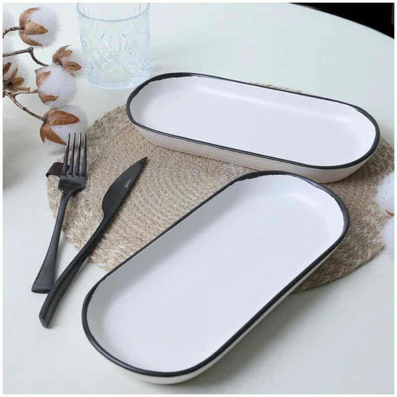 Keramika Simply Noyan Boat Plate 26 Cm 2 Pieces 19985