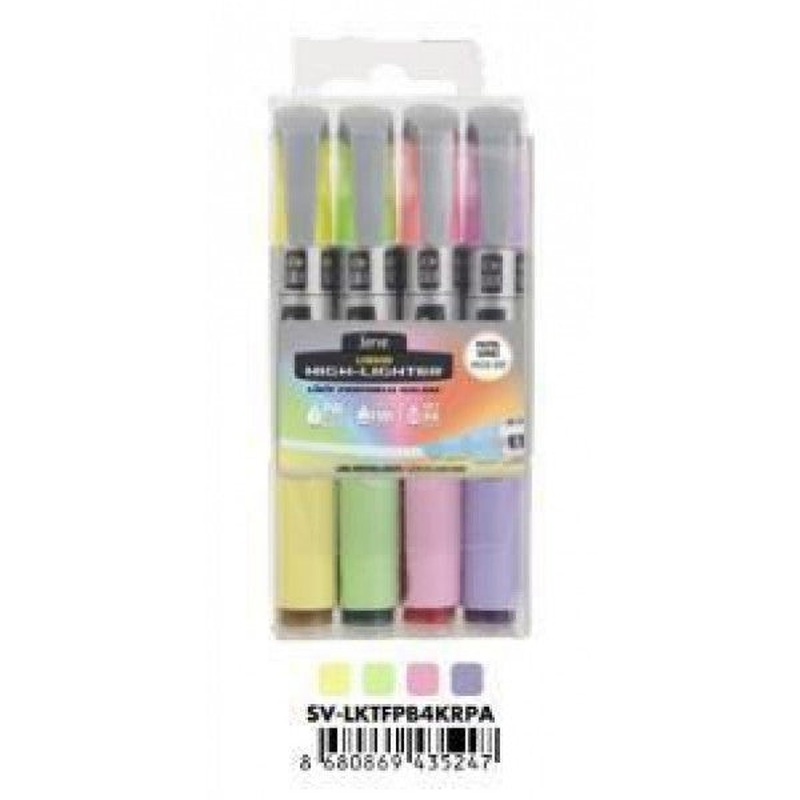Serve - Highlighter Liquid 4 Color Pastel Sv-Lktfpb4Krpa