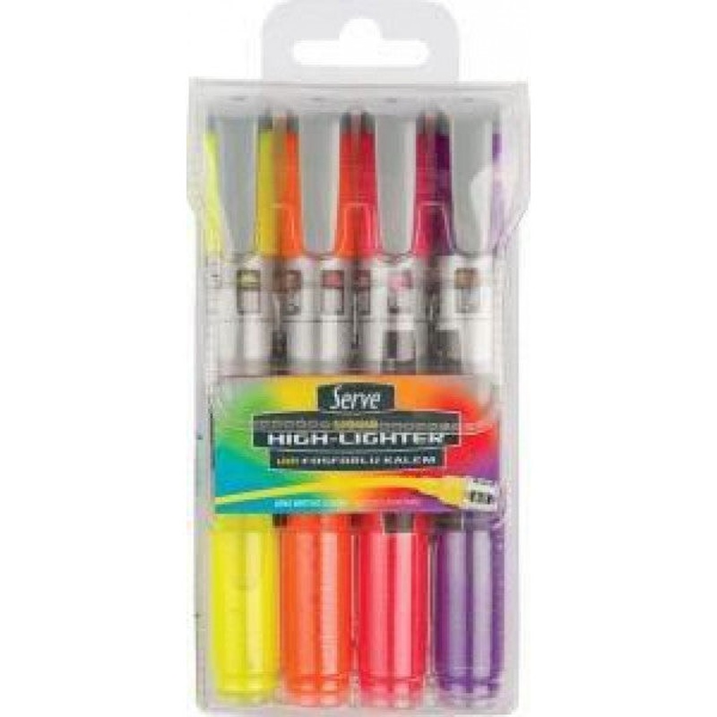 Serve Highlighter Liquid 4 Colors Sv-Lktfb4Krpc