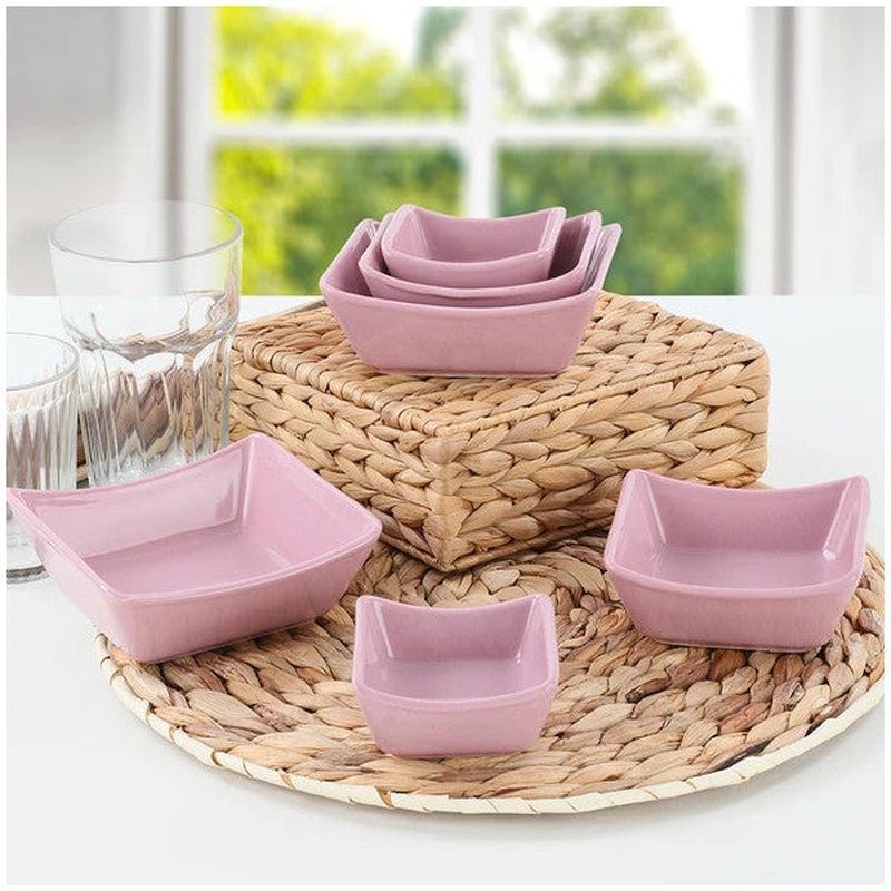 Keramika Violet Sandalwood Snack/sauce Bowl 8/10/12 Cm 6 Pieces