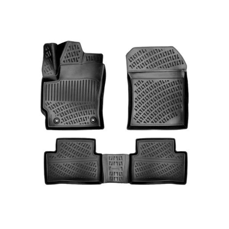 Floor Mats for Toyota Corolla Cross 2022 or Newer 3D Pool Mat Black