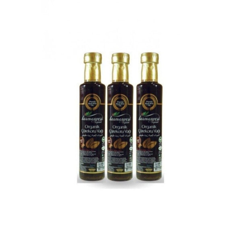 Harmanyeri Organic Black Cumin Oil 250 Ml 3 Pieces