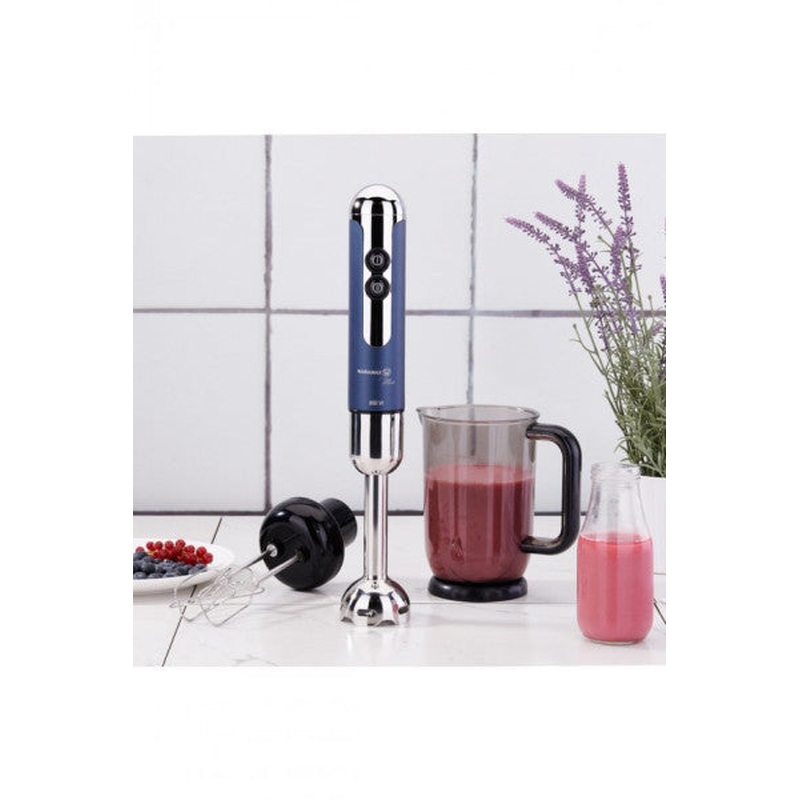 Korkmaz A447-13 Mia Mega Azura/chrome Blender Set