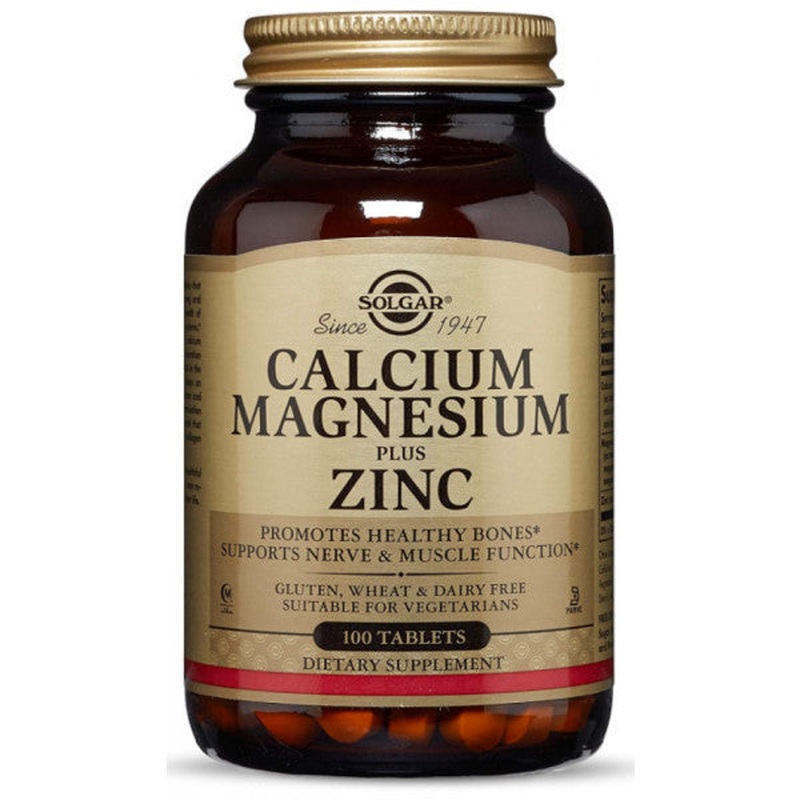 Solgar Calcium Magnesium Plus Zinc 100 Tablet