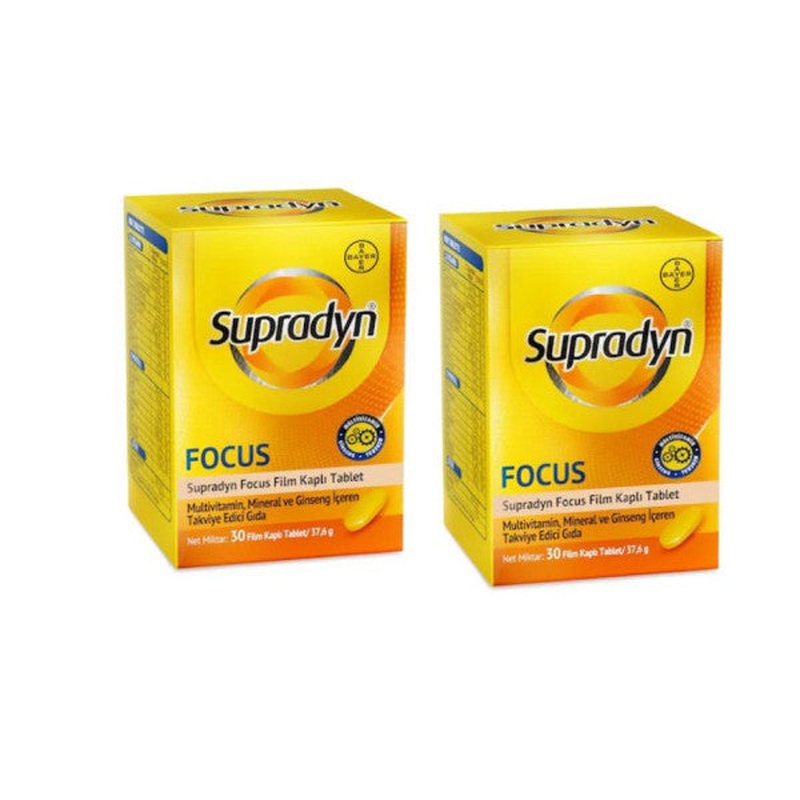 Supradyn Energy Focus 30 Tablets 2 Pcs