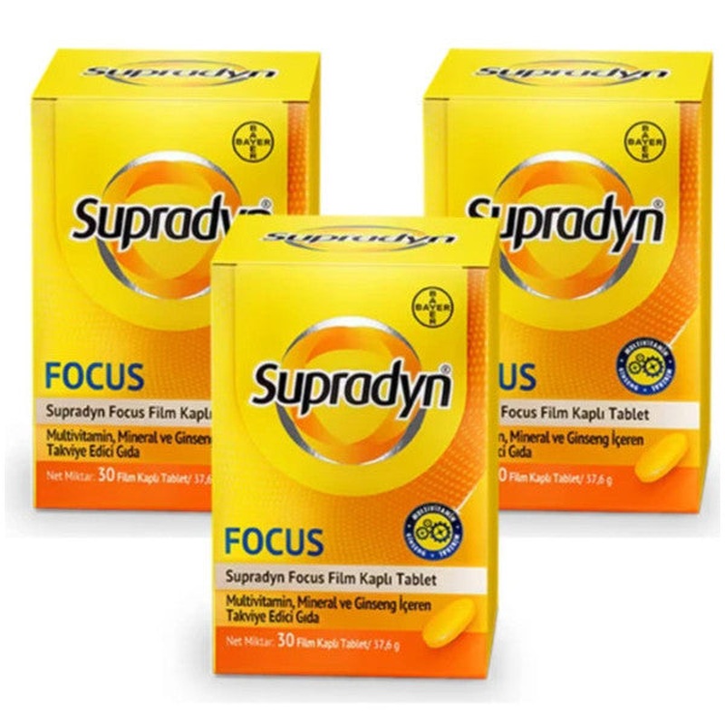 Supradyn Energy Focus 30 Tablets 3 Pcs