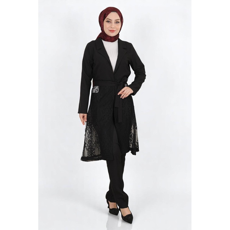 Lace Suit Black 9331