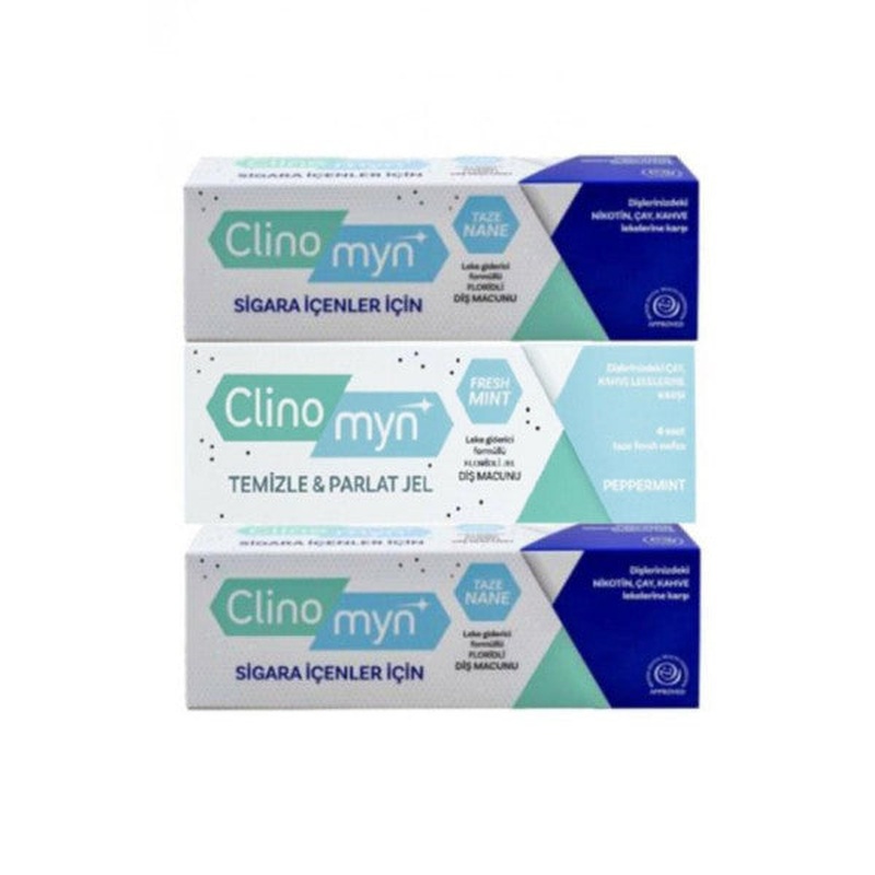 Clinomyn Smokers For Smokers 75Ml X 2 + Clear Shine Fresh Gel Toothpaste 75Ml