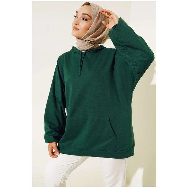 Hooded Oversize Sweat Emerald