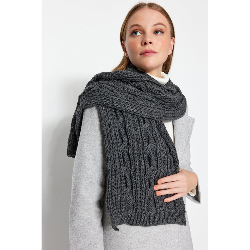 Knitted Detailed Knitwear Scarf Twoaw21At0018
