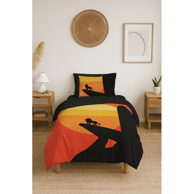 Lion 3D Digital Printing Single Duvet Cover Set Duvet Cover And 1 Pcs Pillowcase | Bedding Set, Bedroom Decor