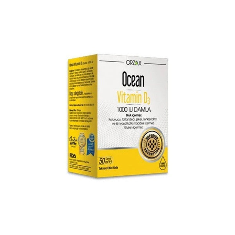 Ocean Vitamin D3 1000 Iu Damla 50Ml