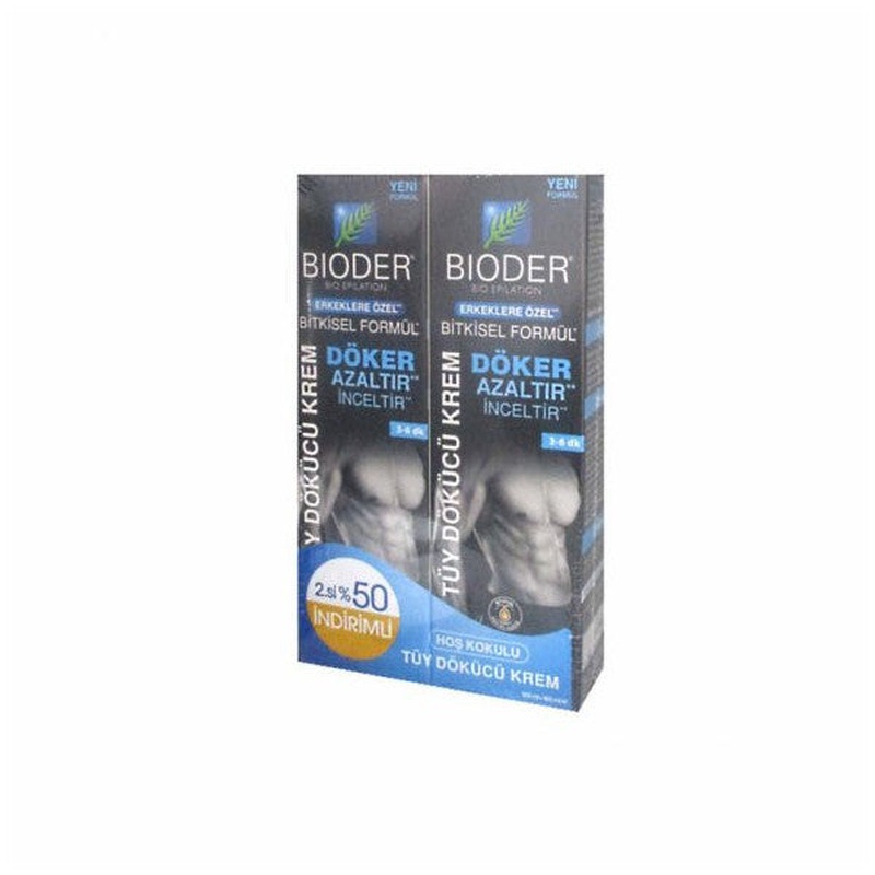 Bioder Special Hair Removal Cream For Men 2X100Ml