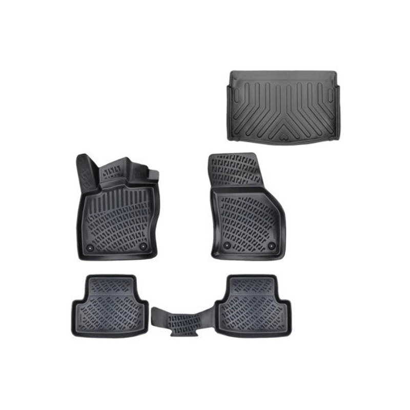 Floor Mats and Cargo Liner for Golf 8 Manual 2021 or Newer 3D