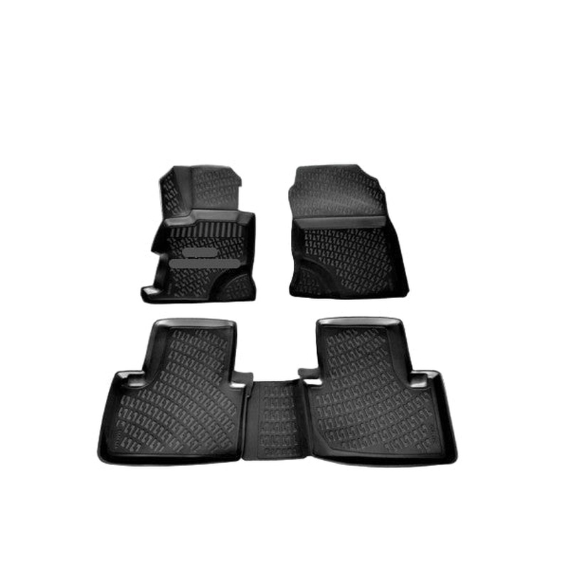Floor Mats for Honda Civic Sedan 2001-2006 3D Black Mats 4Pcs Set