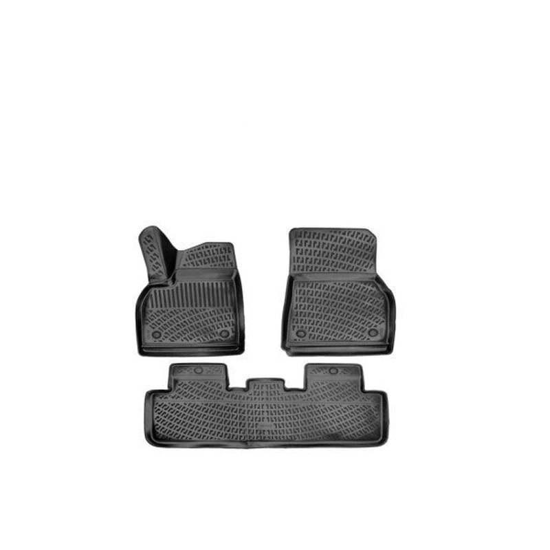 Floor Mats for Tesla Model Y 2019 or Newer 3D Black Custom Mats