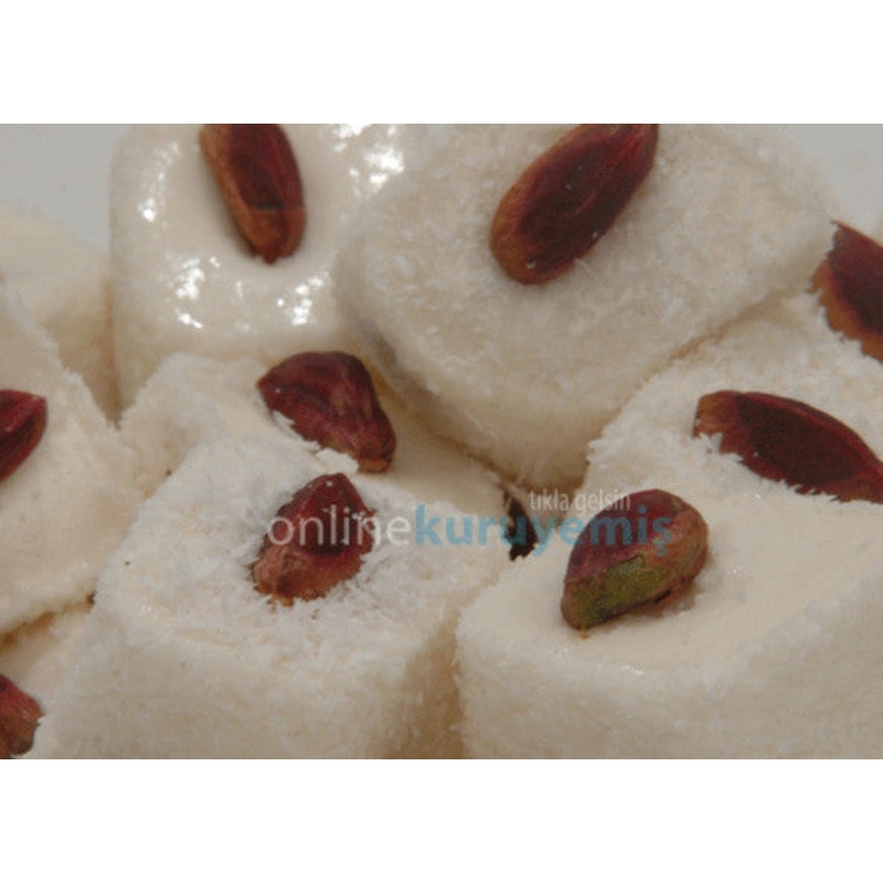 White Turkish Delight with Pistachio (1000 Gr)