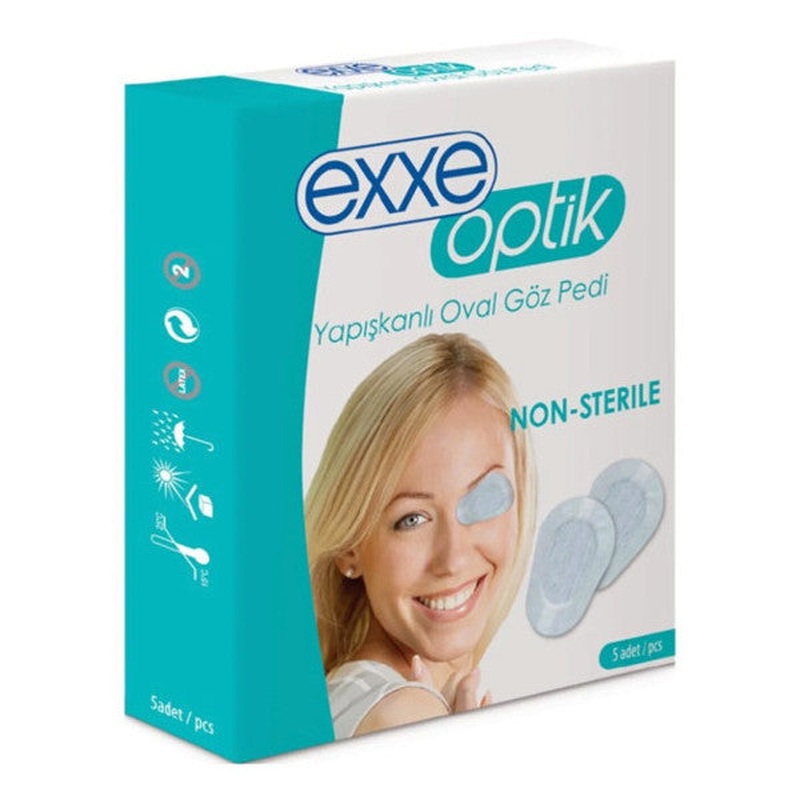 Exxe Optical Adhesive Oval Eye Pads Kids 5 Pcs