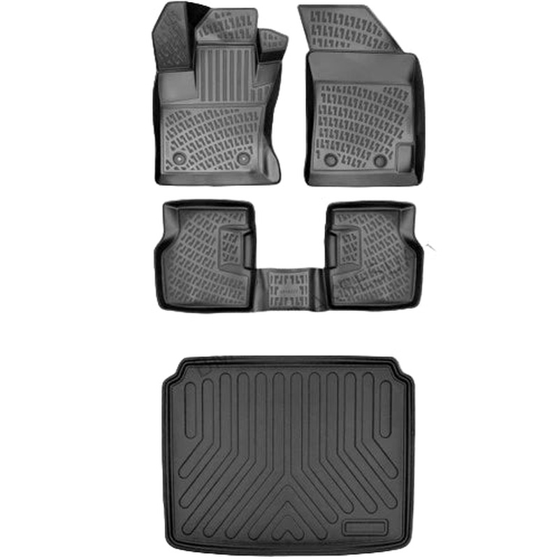 Floor Mats and Cargo Liner for Renault Symbol 2008-2012 Custom 3D