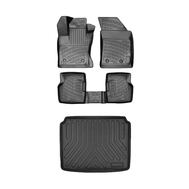 Floor Mats and Cargo Liner for Renault Talisman 2015 or Newer Custom 3D