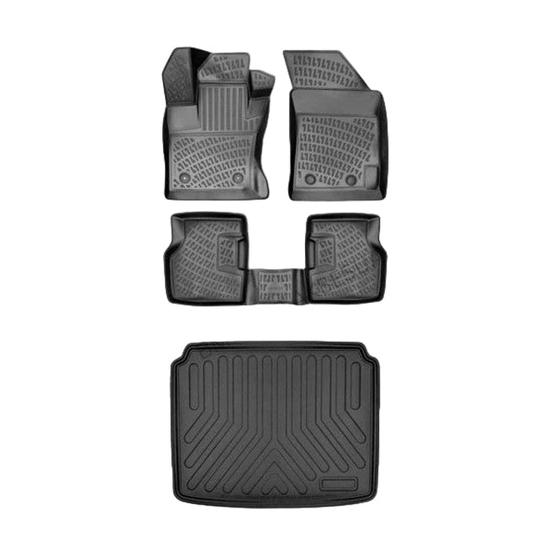 Floor Mats and Cargo Liner for Seat Ateca 4X4 2016 or Newer 3D