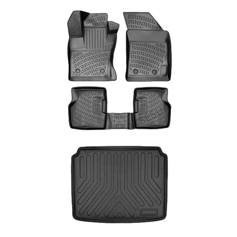 Floor Mats and Cargo Liner for Seat Ibiza 2017-2022 Custom 3D