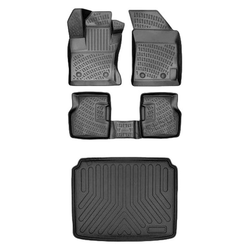 Floor Mats and Cargo Liner for Seat Ibiza IV Hb 2008-2017 Custom 3D