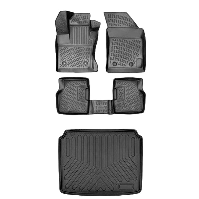 Floor Mats and Cargo Liner for Seat Ibiza Upper 2022 or Newer Custom 3D